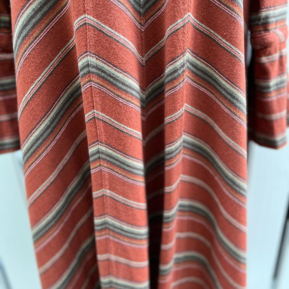 Free People Rust Chevron Striped Tunic Dress - Picture 10 of 15